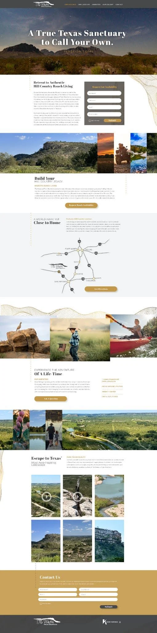 Train Mountain - Landing Page