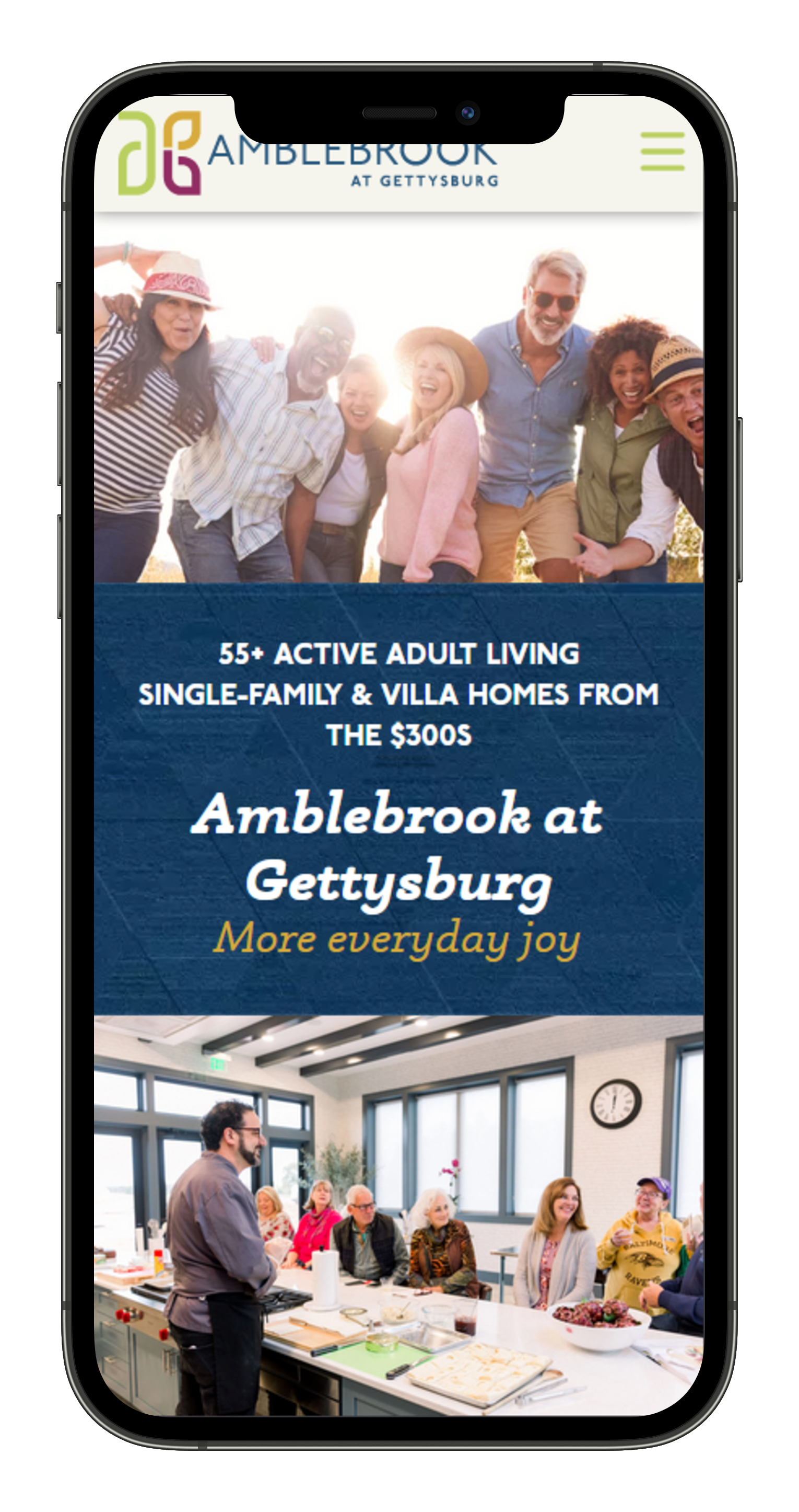 Amblebrook Microsite Mobile